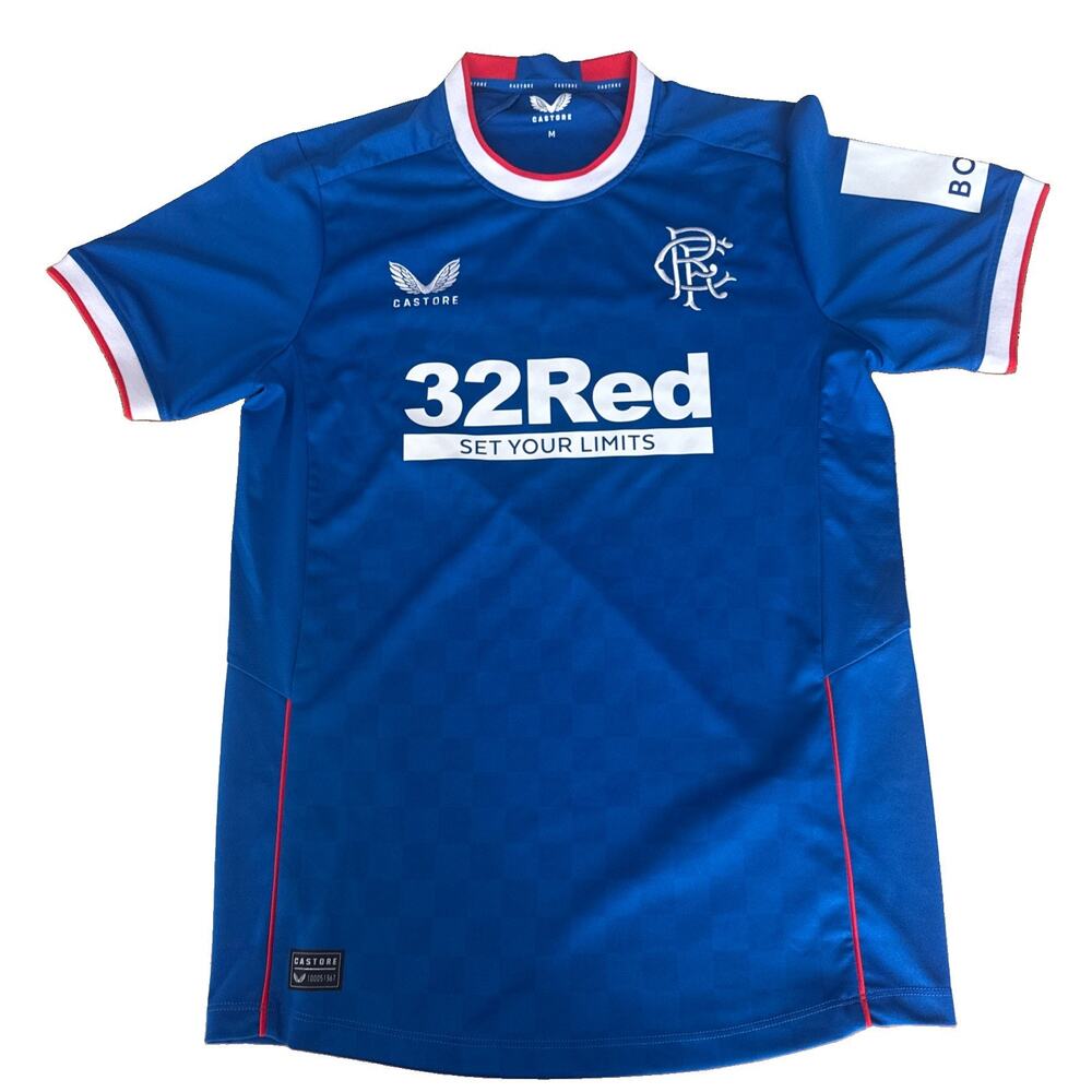 Glasgow Rangers FC Home Jersey - Castore Soccer - Blue - Men Medium New No tags